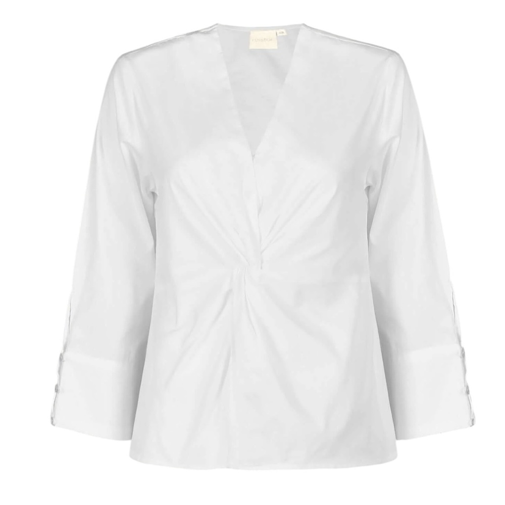 Reistor X Madewell Front Twist Top in White